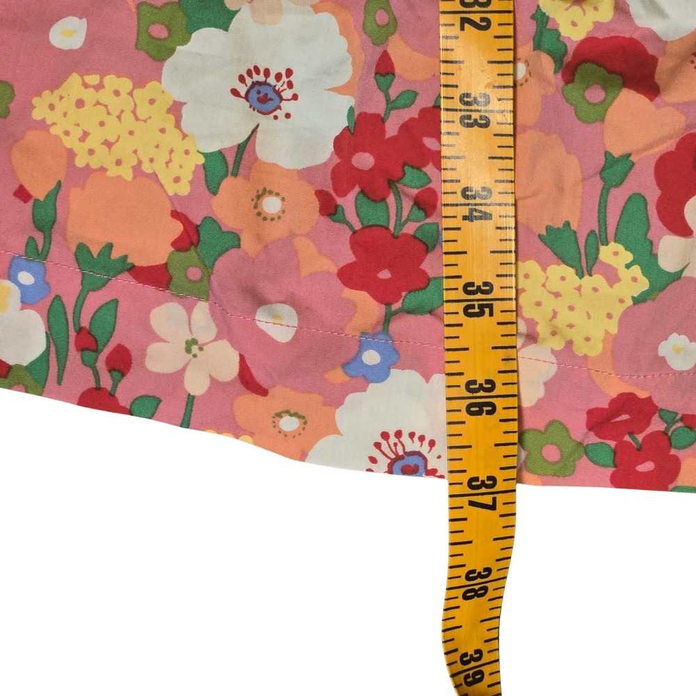 Matilda Jane Girls Pink Floral Sleeveless Dress Scalloped Button Front Size M - Picture 7 of 14